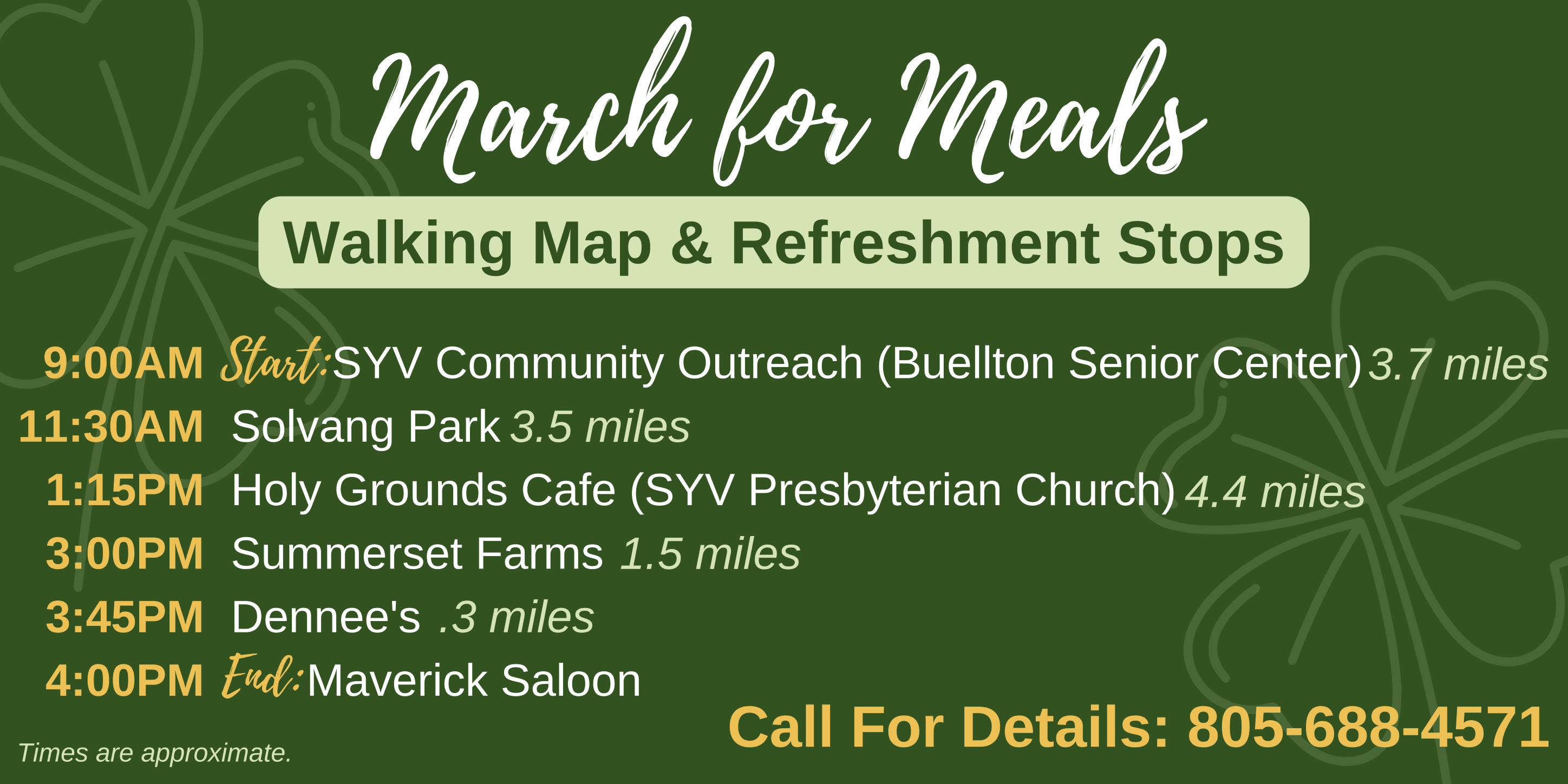 SYVCO March for Meals Times
